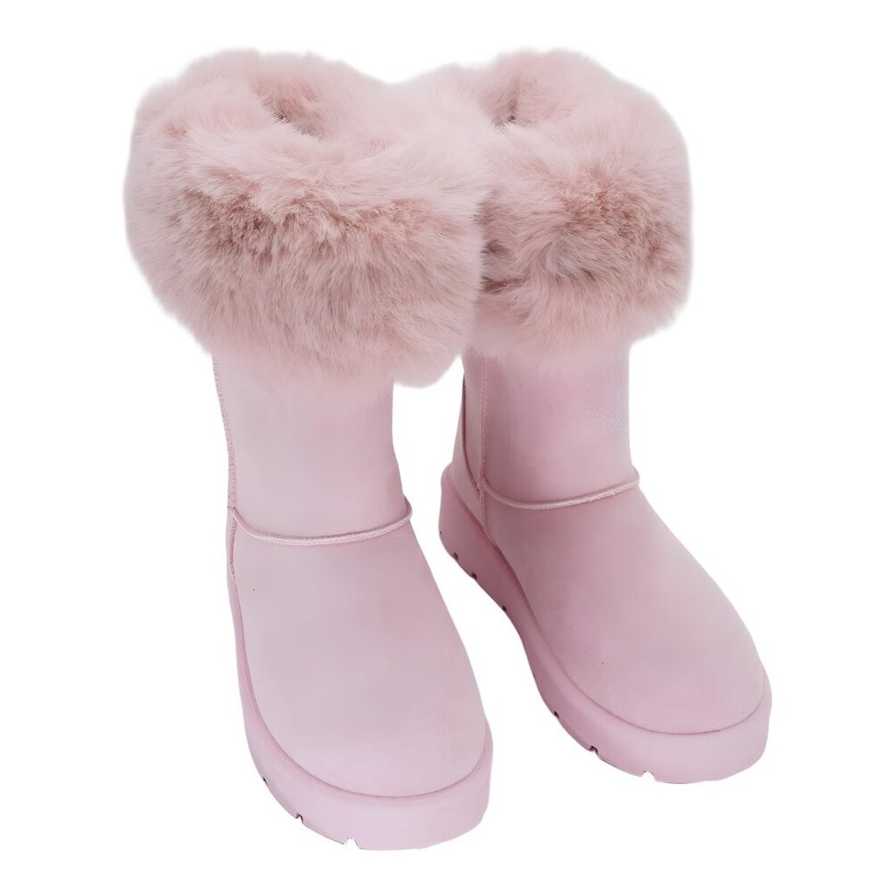 Journee Collection Shanay Winter Booties Pink US 9M EU 39.5